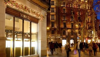 Boutiques de luxe sur le Paseig de Gràcia